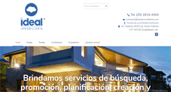 Desktop Screenshot of idealinmobiliaria.com